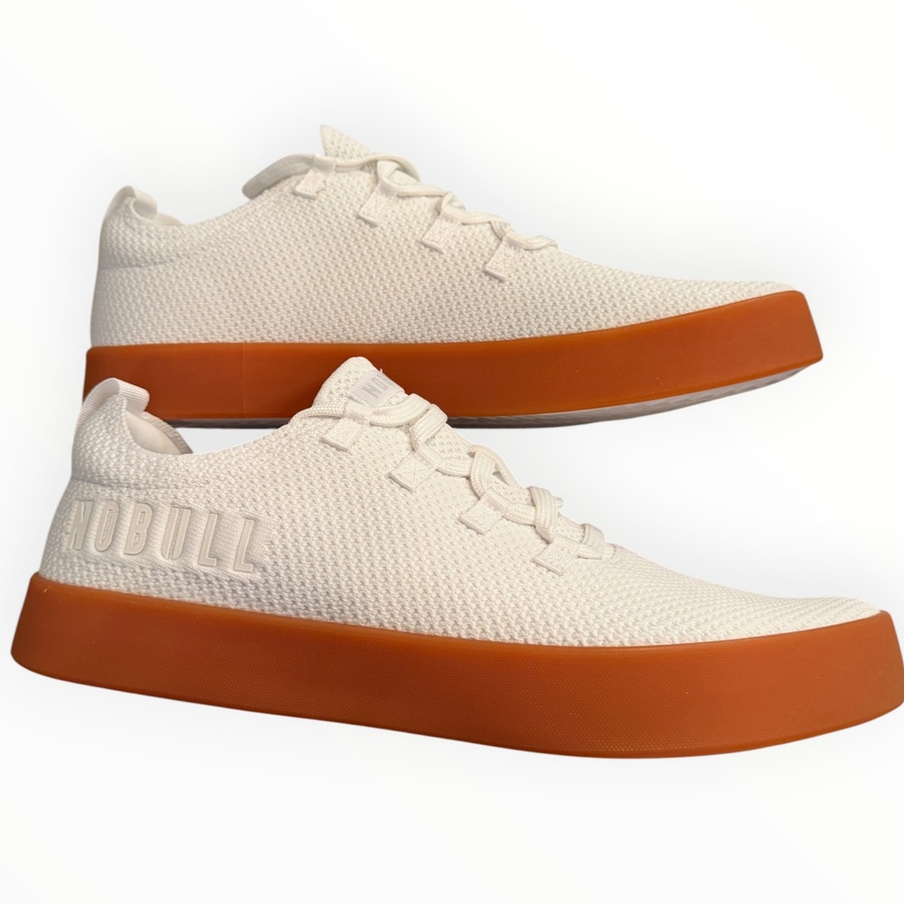 Nobull Canvas Trainer Men Size 14 White Gum New Training Shoes